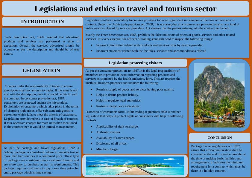 Legislations and Ethics in Travel and Tourism Sector_1