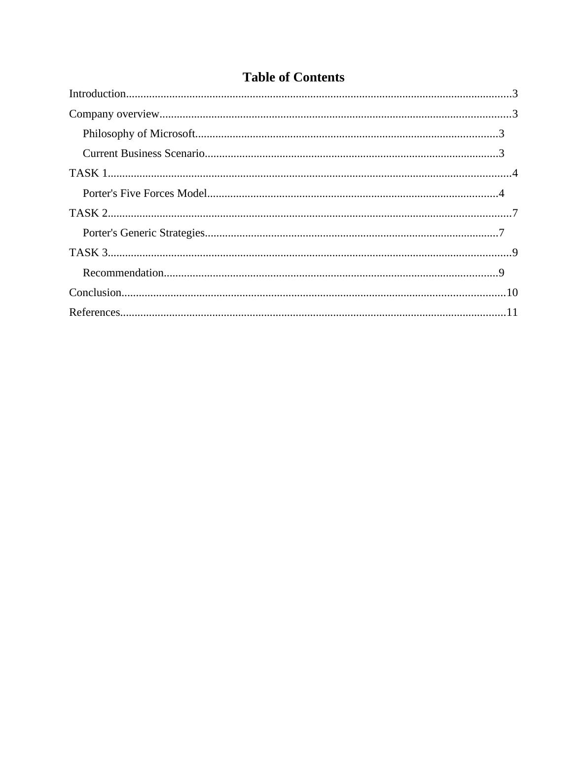 Strategic Management of Microsoft Corporation