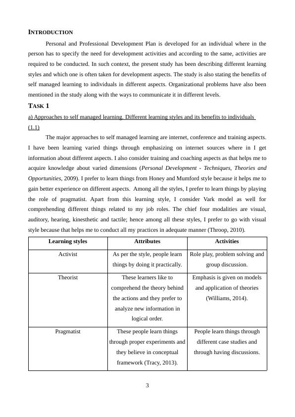 (Doc) Assignment Sample: Personal and Professional Development_3