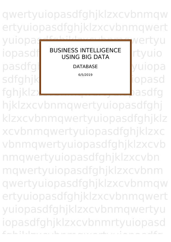 Business Intelligence Using Big Data_1