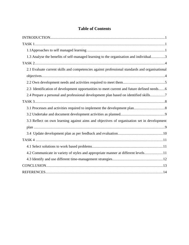 Personal and Professional Development - Assignment Sample_2