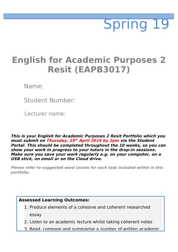 English for Academic Purposes 2 Resit Portfolio_1