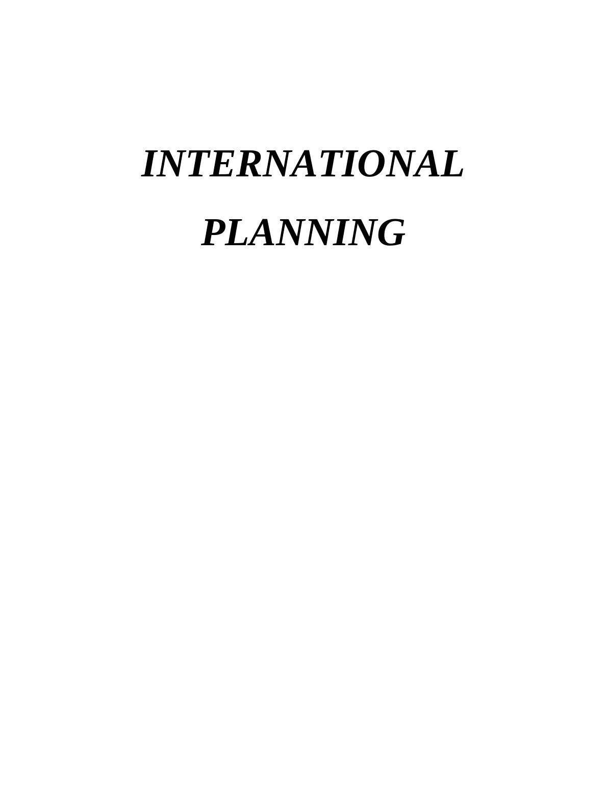 International Planning Assignment_1