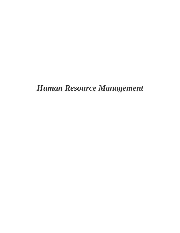 Human Resource Management Practices - Doc_1