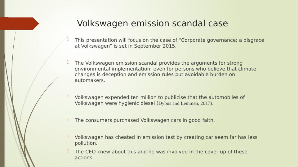 Business Ethics and a Global Perspective: Volkswagen Emission Scandal Case_2