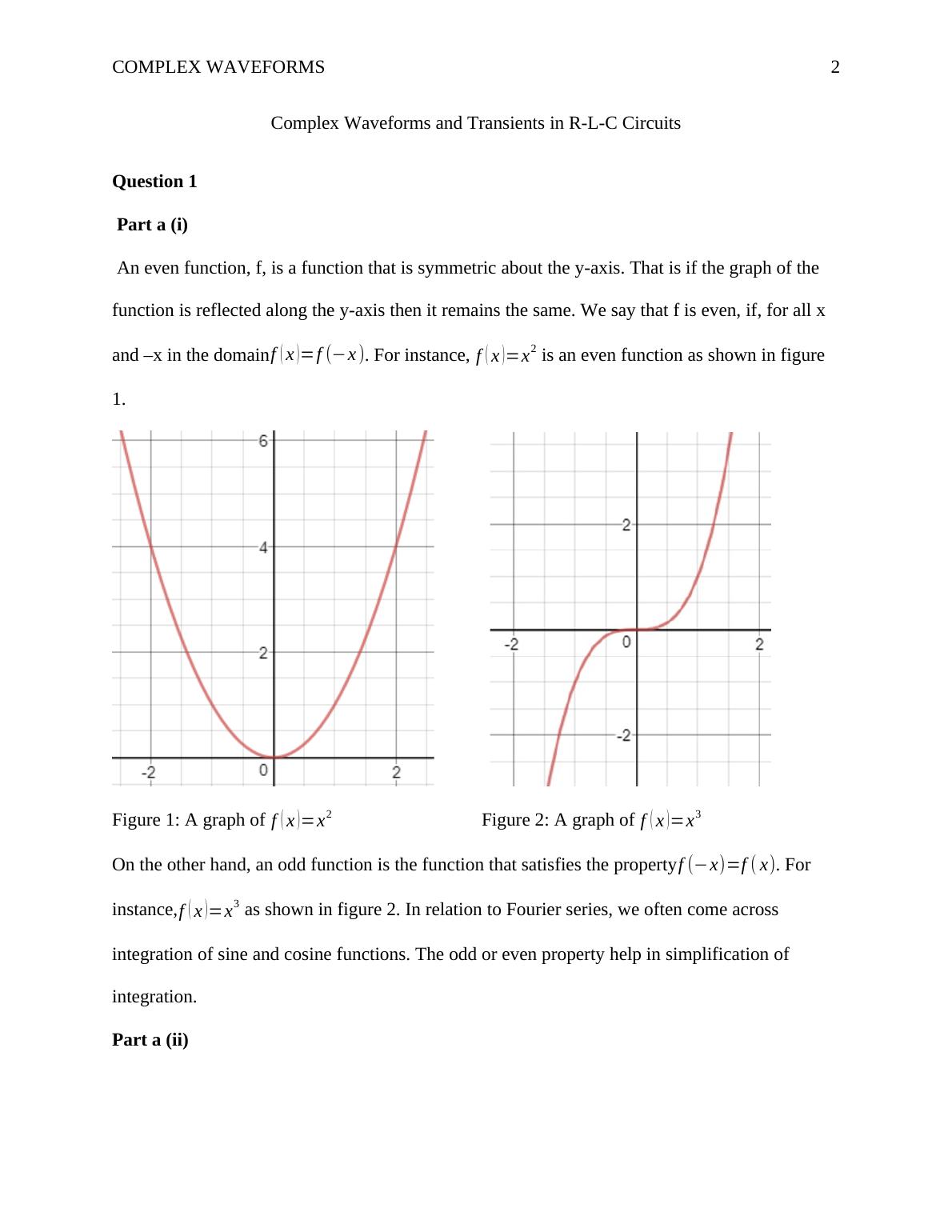 Complex Waveforms and Transients in R-L-C Circuits