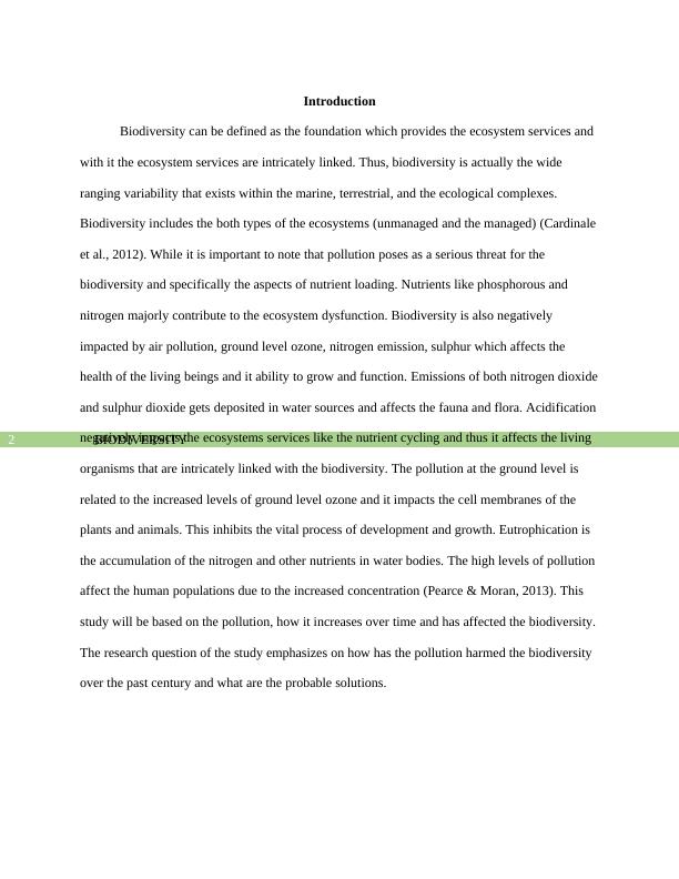 Sample Assignment on Biodiversity  PDF_3