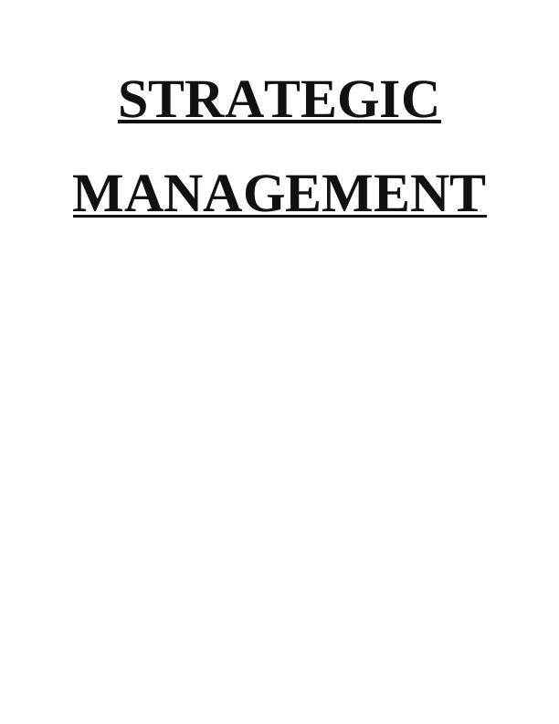 Strategic Management - McDonald's_1