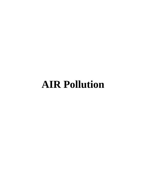 Effects of Air Pollution on Health_1