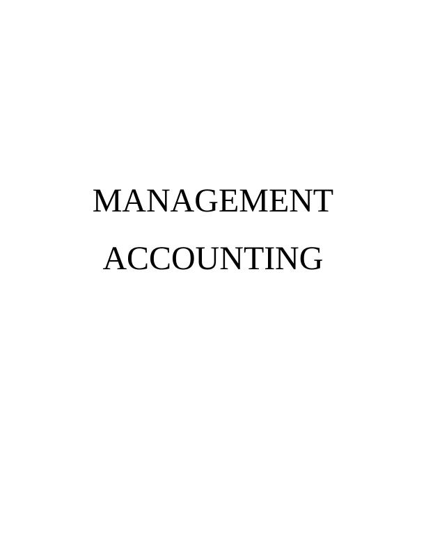 Management Accounting of 4COM_1