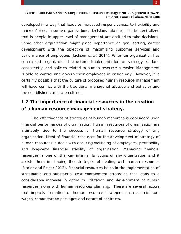 Assignment Strategic Human Resource Management_2