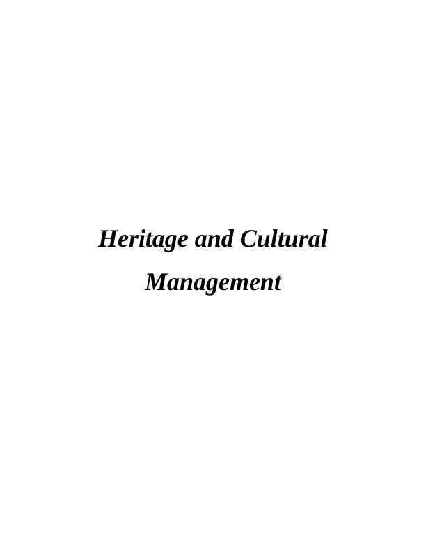 Heritage and Cultural Management_1