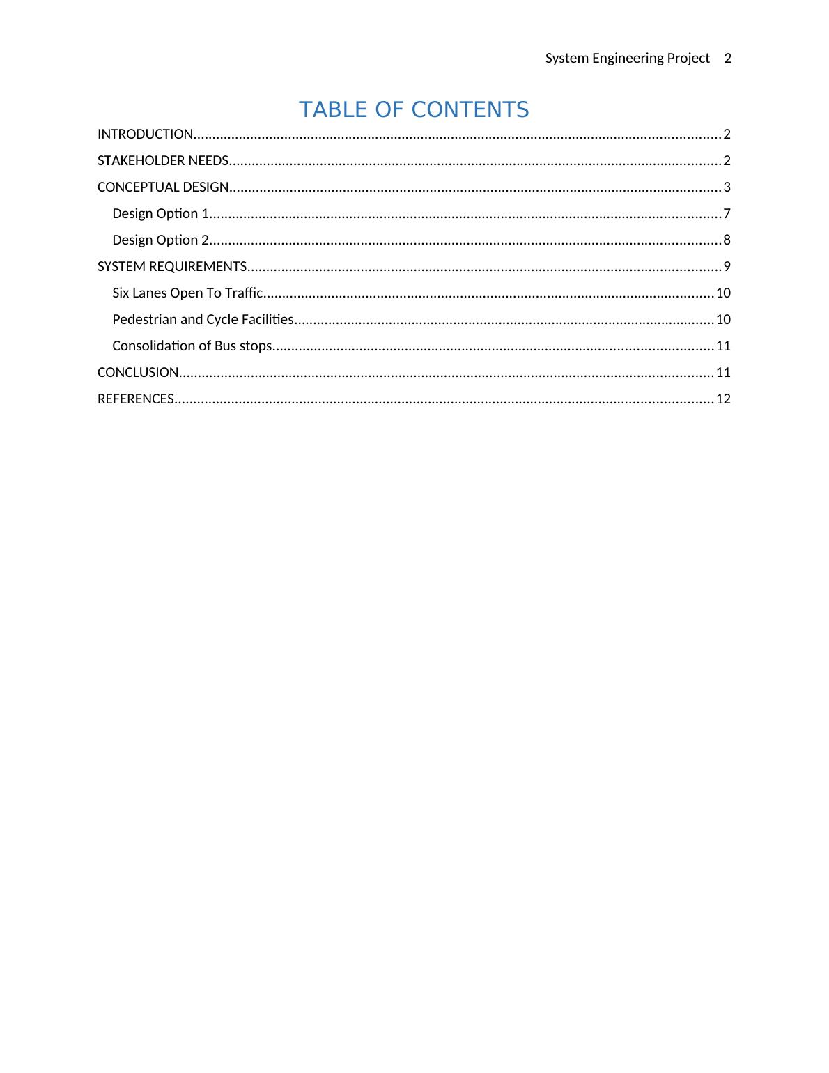 System Engineering Project | Assignment1