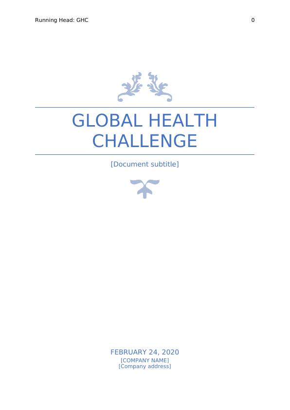 Global Health Challenge - Assignment_1