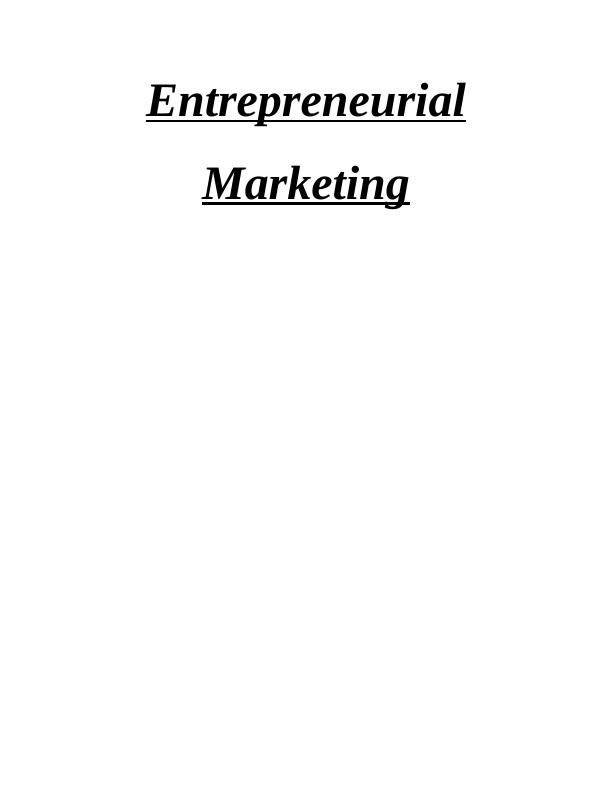 Entrepreneurial Marketing: A Social Media Marketing Plan for Airdri Group_1