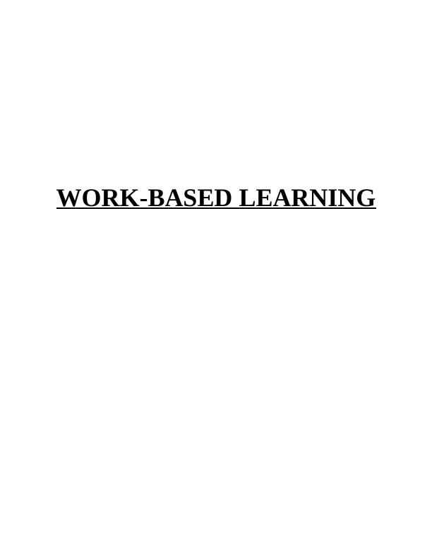 Assignment on Work-Based Learning (WBL)_1