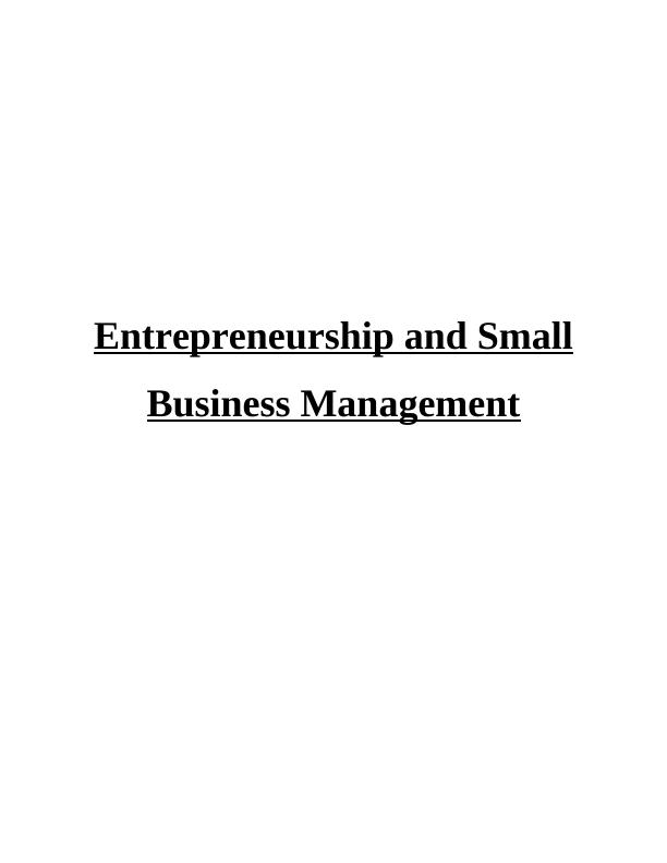 Unit 9 - Entrepreneurship and Small Business Management_1