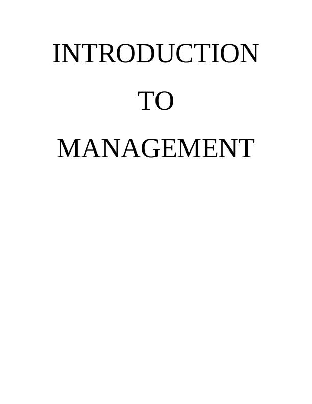 (solved) introduction to management_1