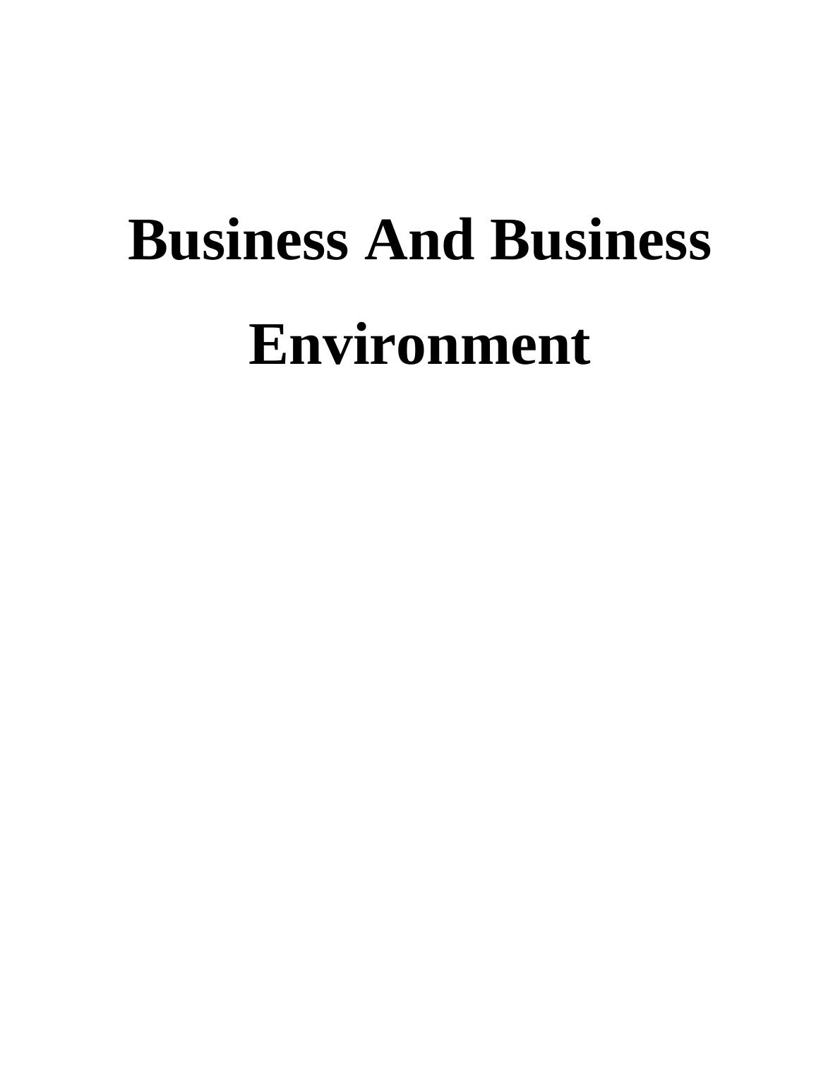 Business And Business Environment Nestle_1