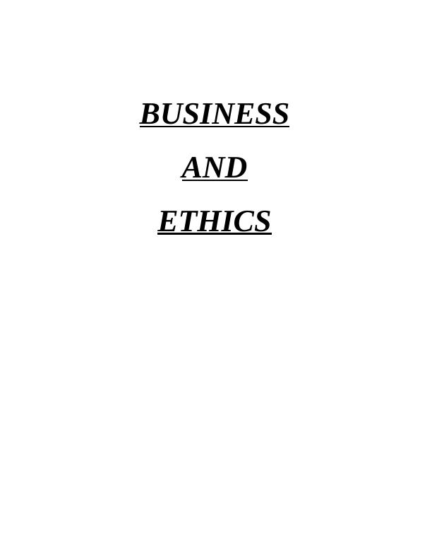 Business and Ethics Assignment_1