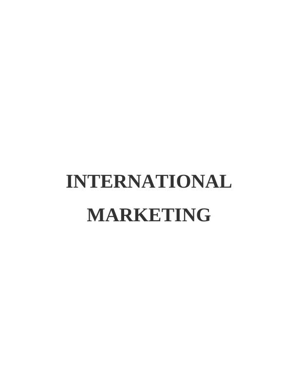 Report on International Marketing Plan of Costco_1