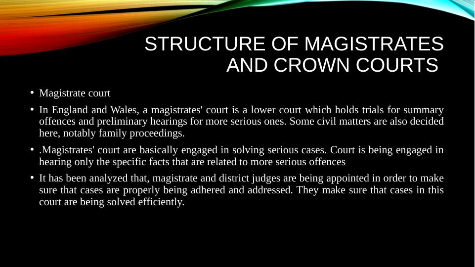 Structure of Magistrates and Crown Courts in the English Legal System_4