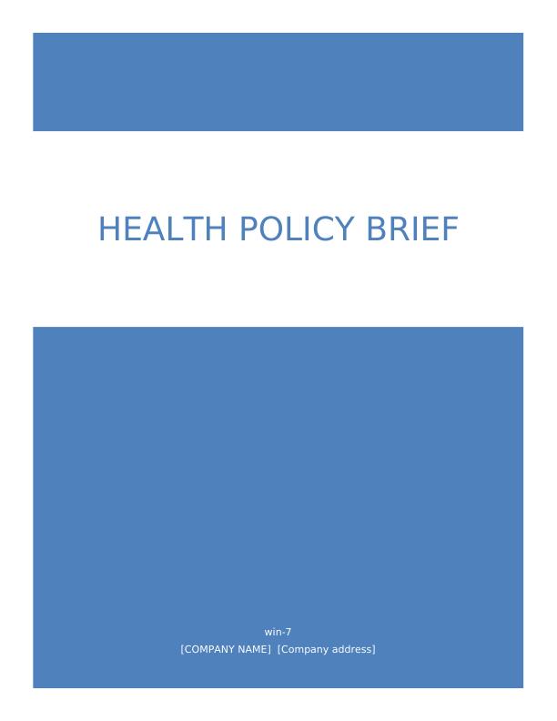 Health Policy Brief on Reducing Sugar-Sweetened Beverage Consumption in Australia_1