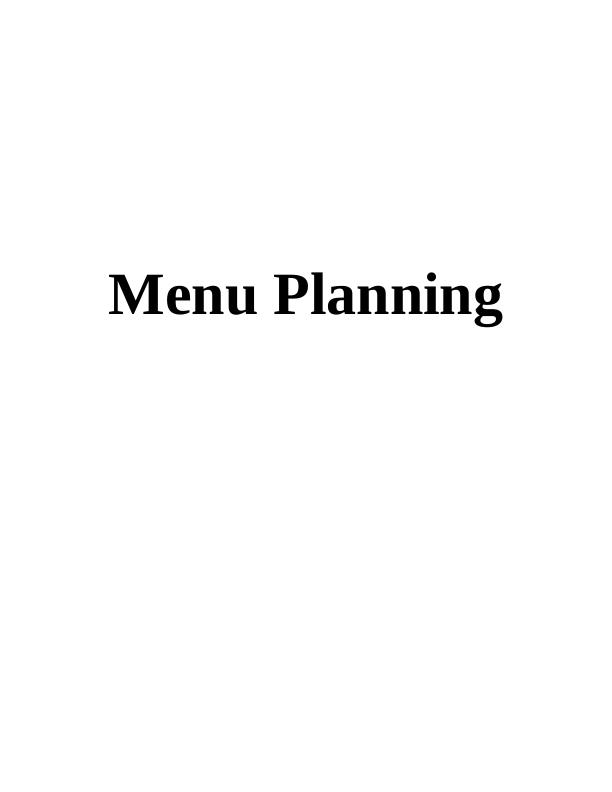 Principles and Factors of Menu Planning Essay_1