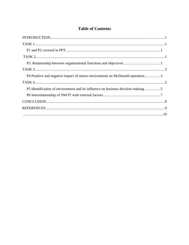 Business and Business Environment Report - McDonald_2
