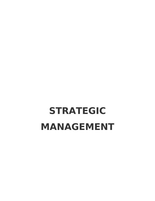Strategic Management in Marks and Spencer's (M & S) : Essay_1