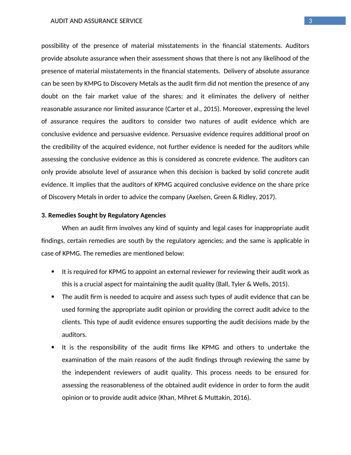 case study audit and assurance