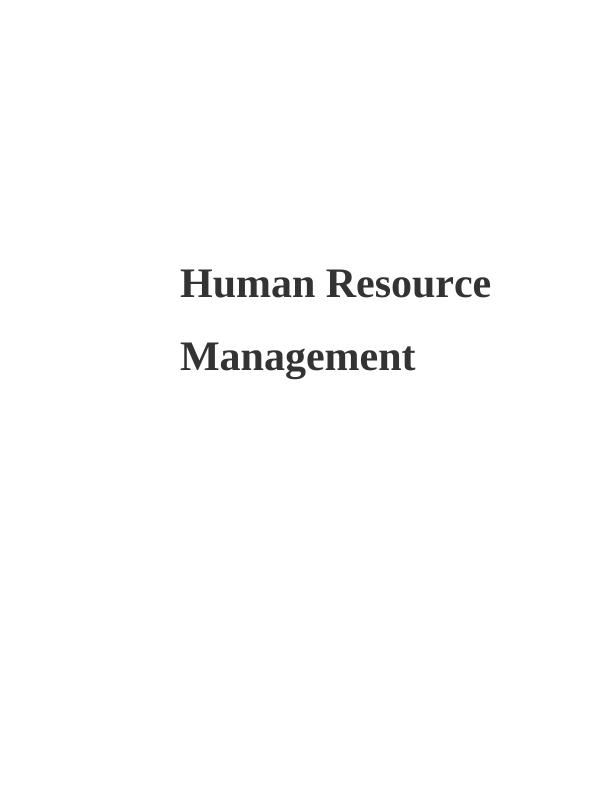The management of human resources_1