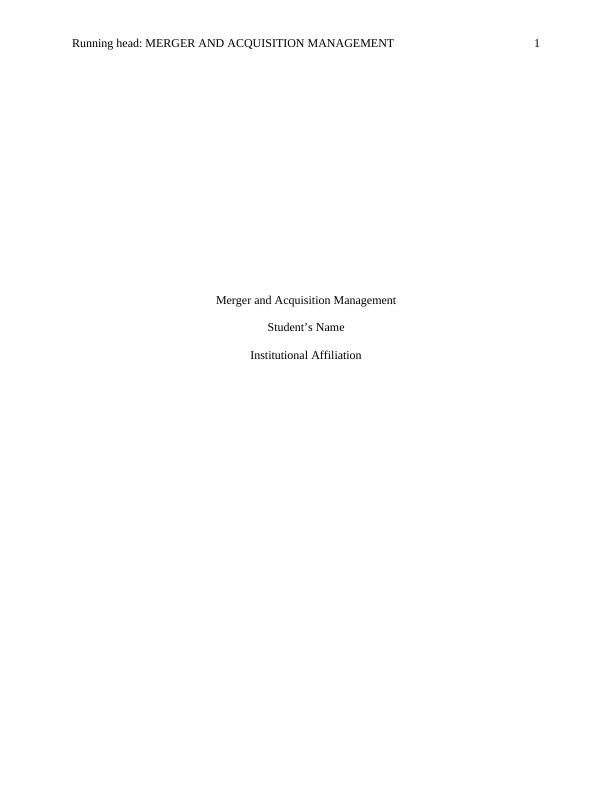 Merger and acquisition management PDF_1