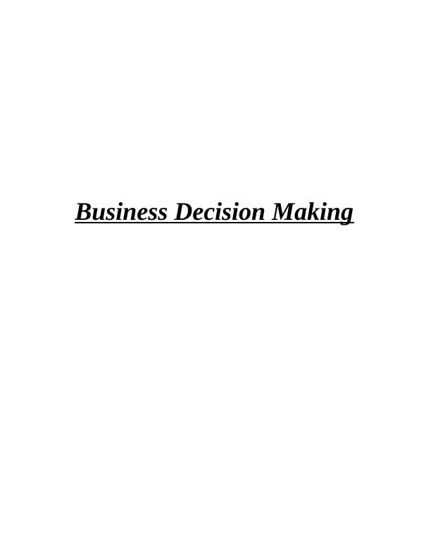 Business Decision Making in Amazon_1