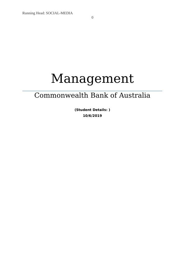 Social Media Management for Commonwealth Bank of Australia_1