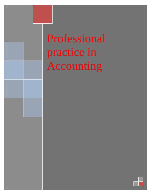 Study on Professional Practice in Accounting_1