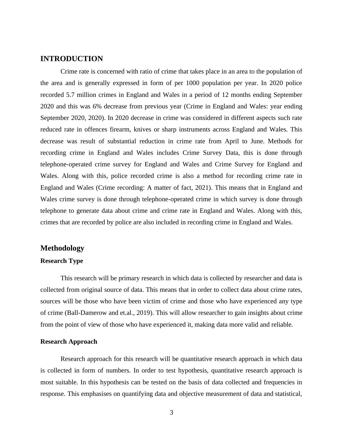 Introduction to Researching Crime Rates In England and Wales