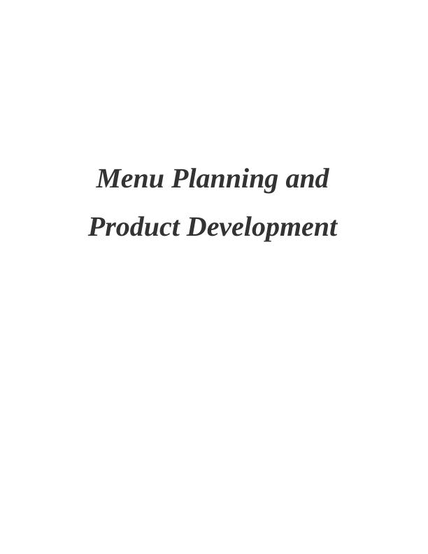 Menu Planning and Product Development INTROUCTION_1