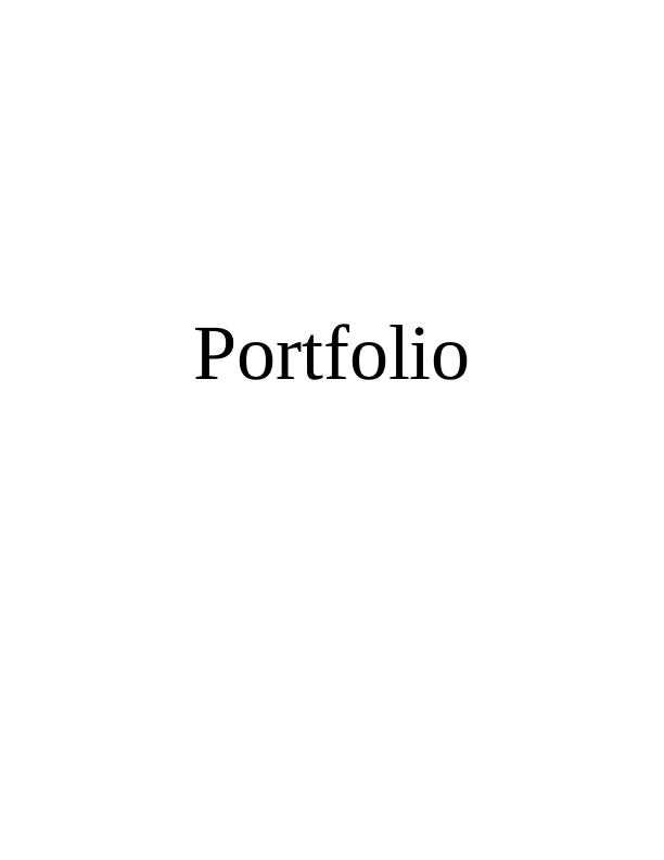 Portfolio Analysis of Different Topics in College