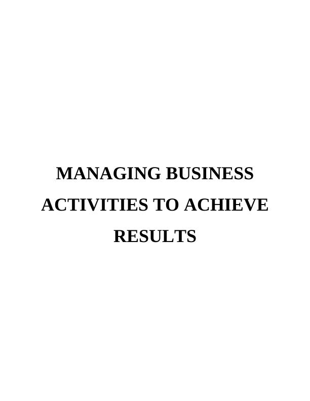 Business Management Assignment_1