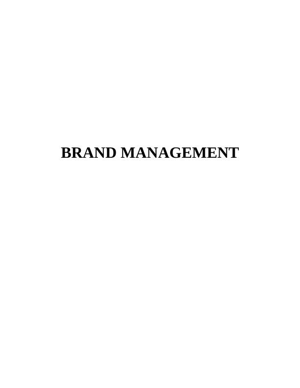 Brand Management of Audi : Report_1