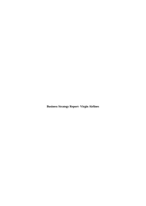 Business Strategy Report - Virgin Airlines_1
