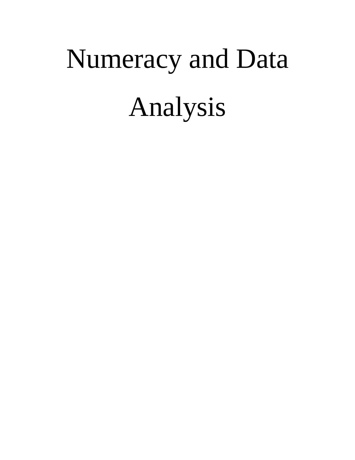Numeracy and Data Analysis_1