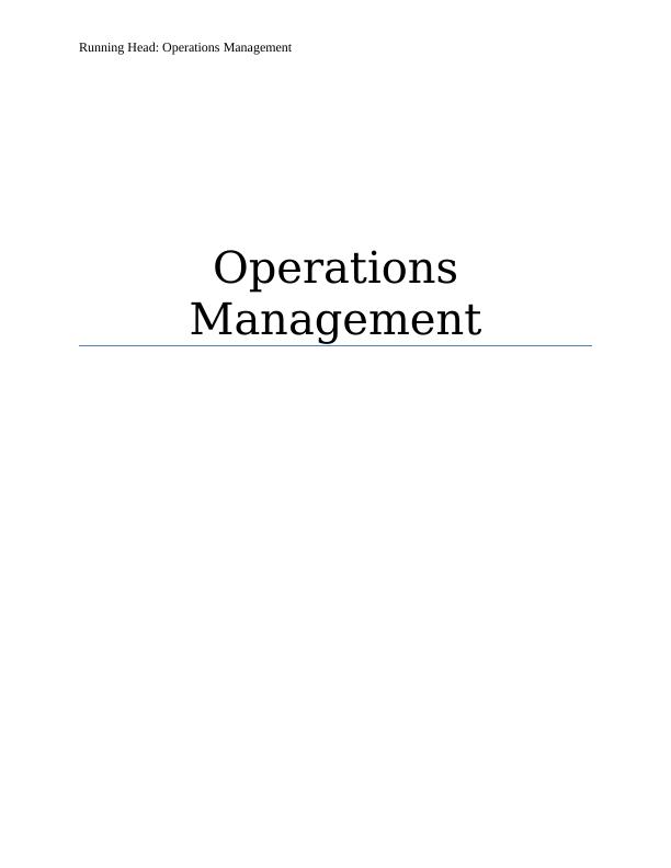 Operations Management Operations Management 3 Operations Management Operations Management_1