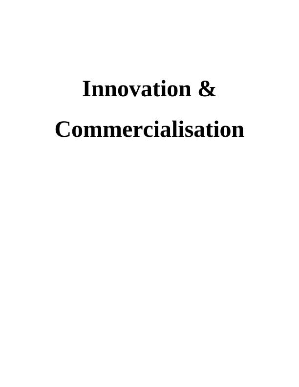 Innovation and Commercialisation in Desklib_1