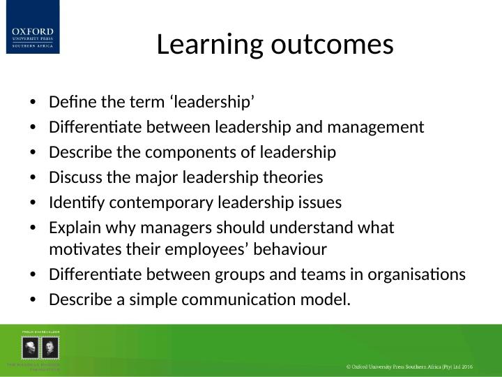 Differentiate between leadership and management_2
