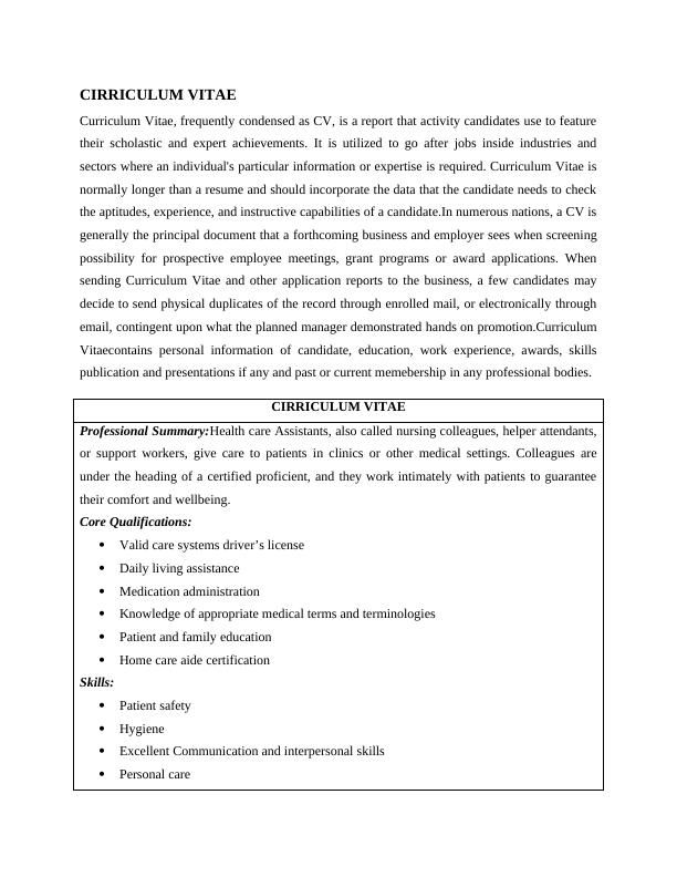 Curriculum Vitae: A Comprehensive Guide for Job Seekers_2
