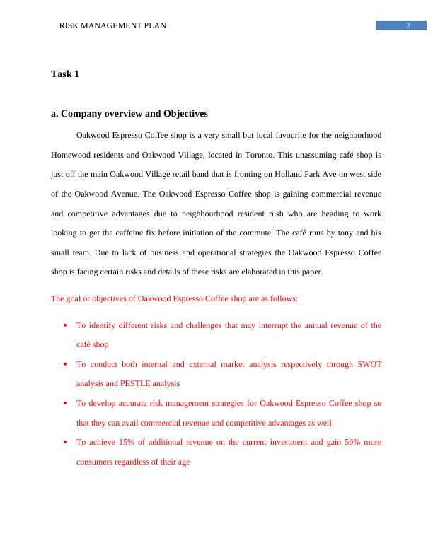 Risk Management Plan for Oakwood Espresso Coffee Shop_3