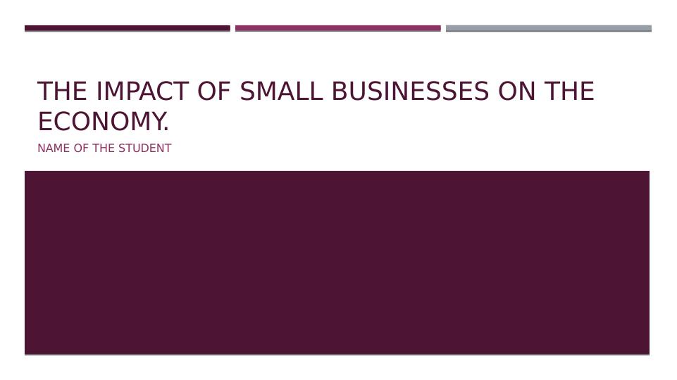 The Impact of Small Business on the Economy of the United Kingdom_1