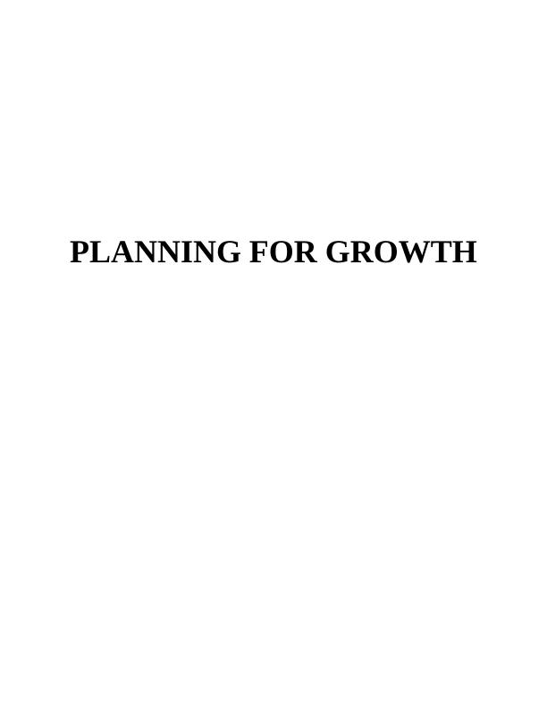 Planning for Growth Assignment : Southern Business Technologies_1